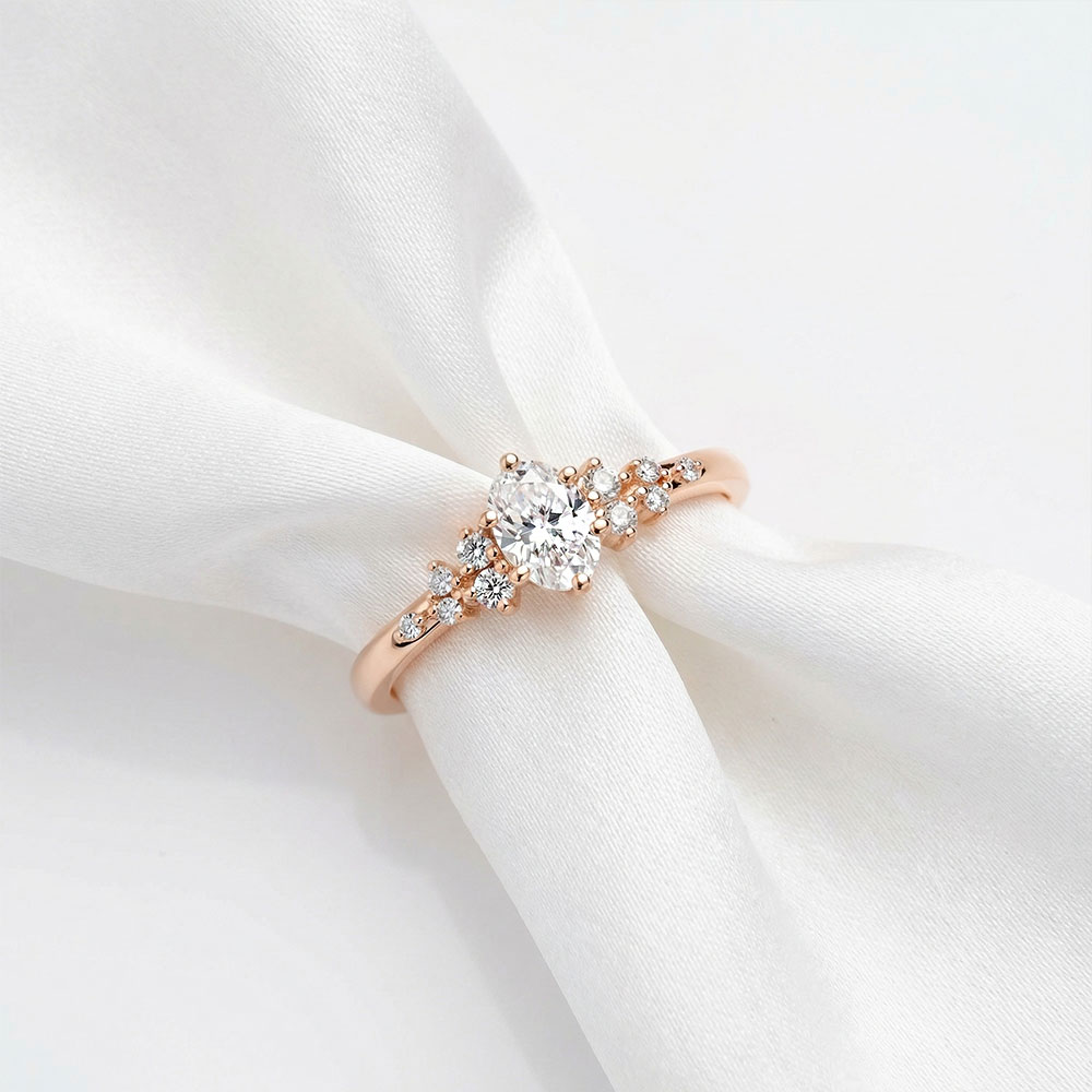 0,45 Karat Pırlanta Oval Vintage Yüzük - FP14383