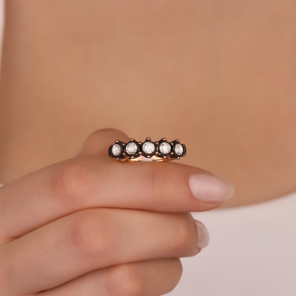 0,55 Karat Pırlantalı Beştaş Elmas Yüzük - LP02627