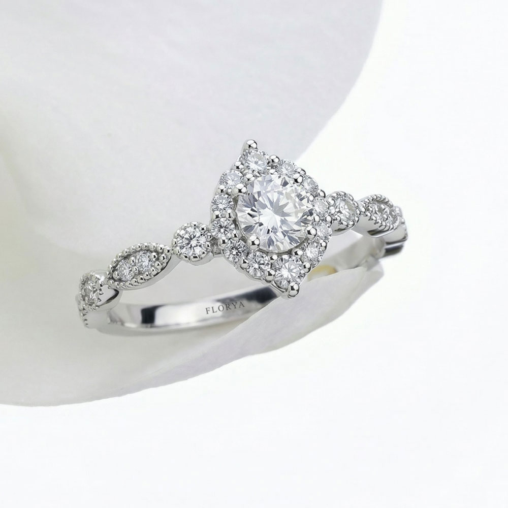 0.64 Karat Pırlanta Essence Vintage Tektaş Yüzük - FP04629