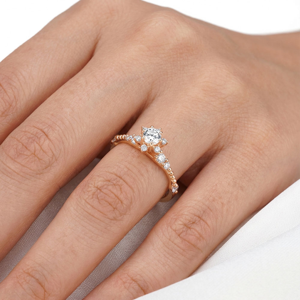 0,65 Karat Pırlanta Gloria Vintage Yüzük - FP10594