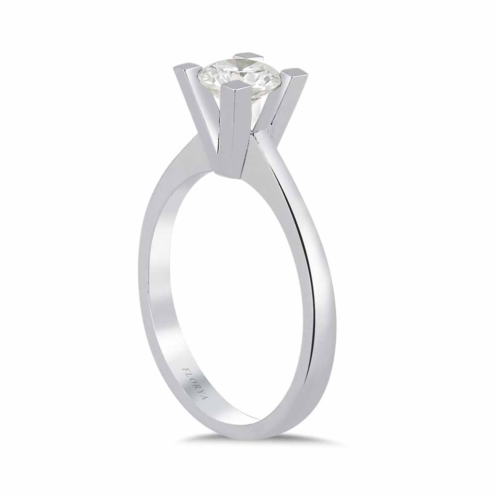 Tektaş Yüzükler 0,70 Karat Laboratuvar Pırlantalı Tektaş Yüzük - FP01269
