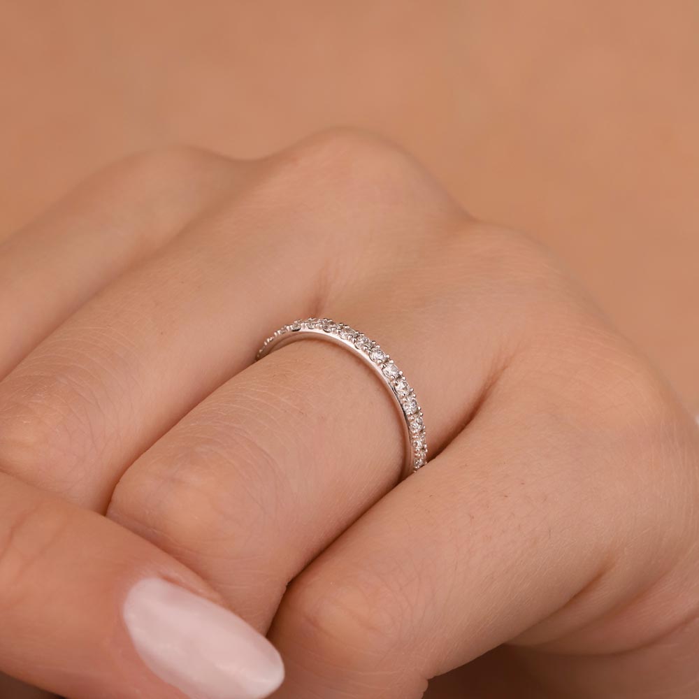 Tamtur Yüzükler 0.85 Karat Laboratuvar Pırlanta Luxe Tamtur Yüzük - FP11456