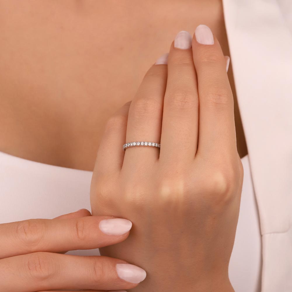 Tamtur Yüzükler 0.85 Karat Laboratuvar Pırlanta Luxe Tamtur Yüzük - FP11456
