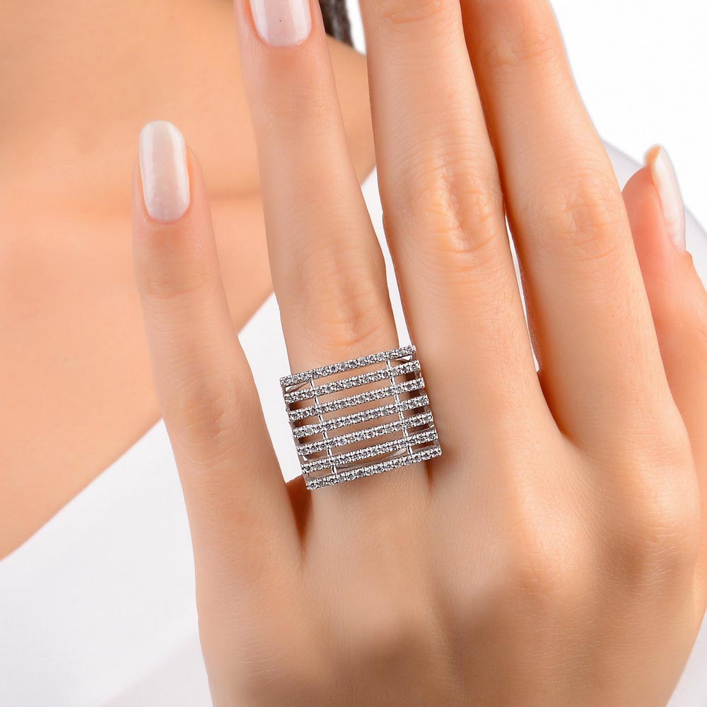 0.85 Karat Pırlanta Özel Tasarım Yüzük - FP01827