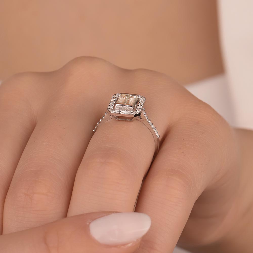 1.01 Karat Pırlantalı baget Taşlı Yüzük - LP04948