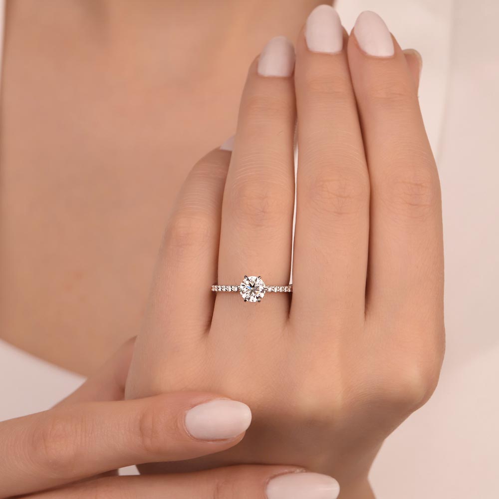 1.2 Karat Pırlantalı Tektaş Yüzük