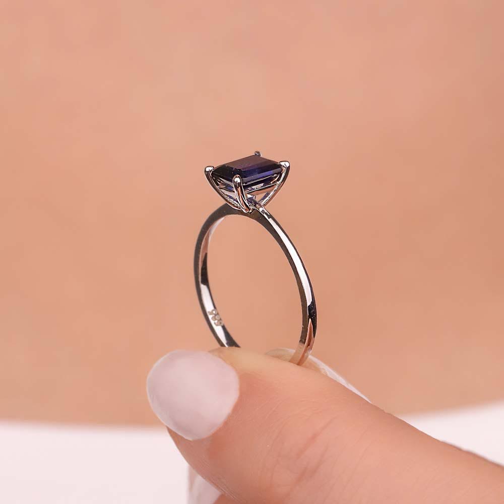 1,25 Karat Octagon Kesim Safir Yüzük - LP01642