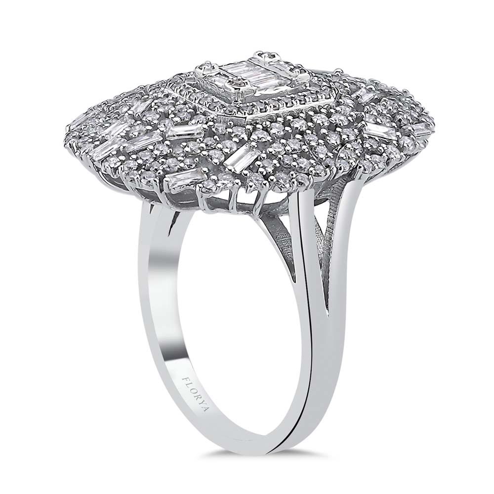 1,41 Karat Pırlantalı baget Taşlı Bayan Yüzük - LP02894