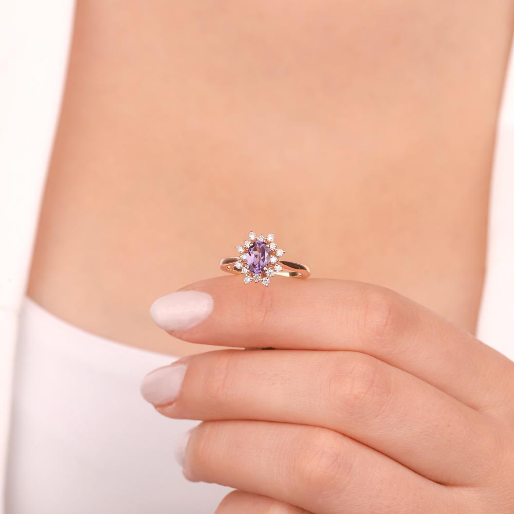 1,43 Karat Pırlantalı Vintage Alexandrit Yüzük - LP03760