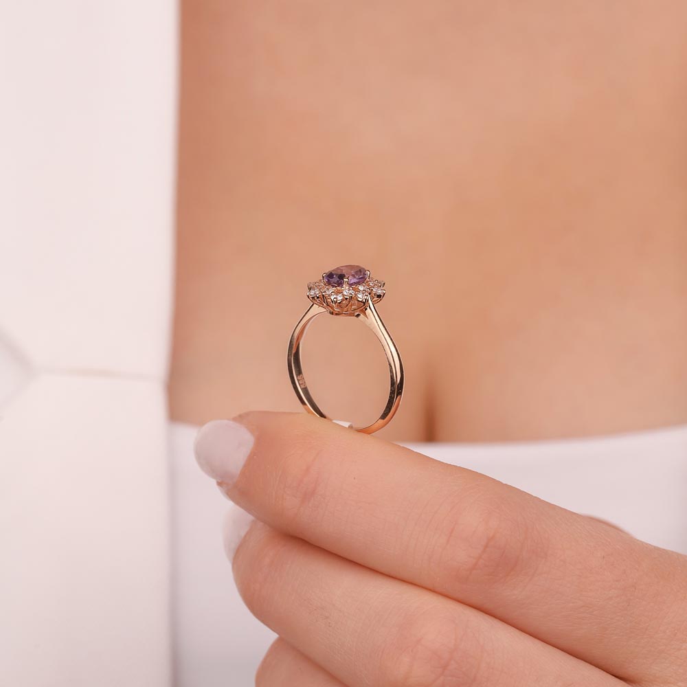 1,43 Karat Pırlantalı Vintage Alexandrit Yüzük - LP03760