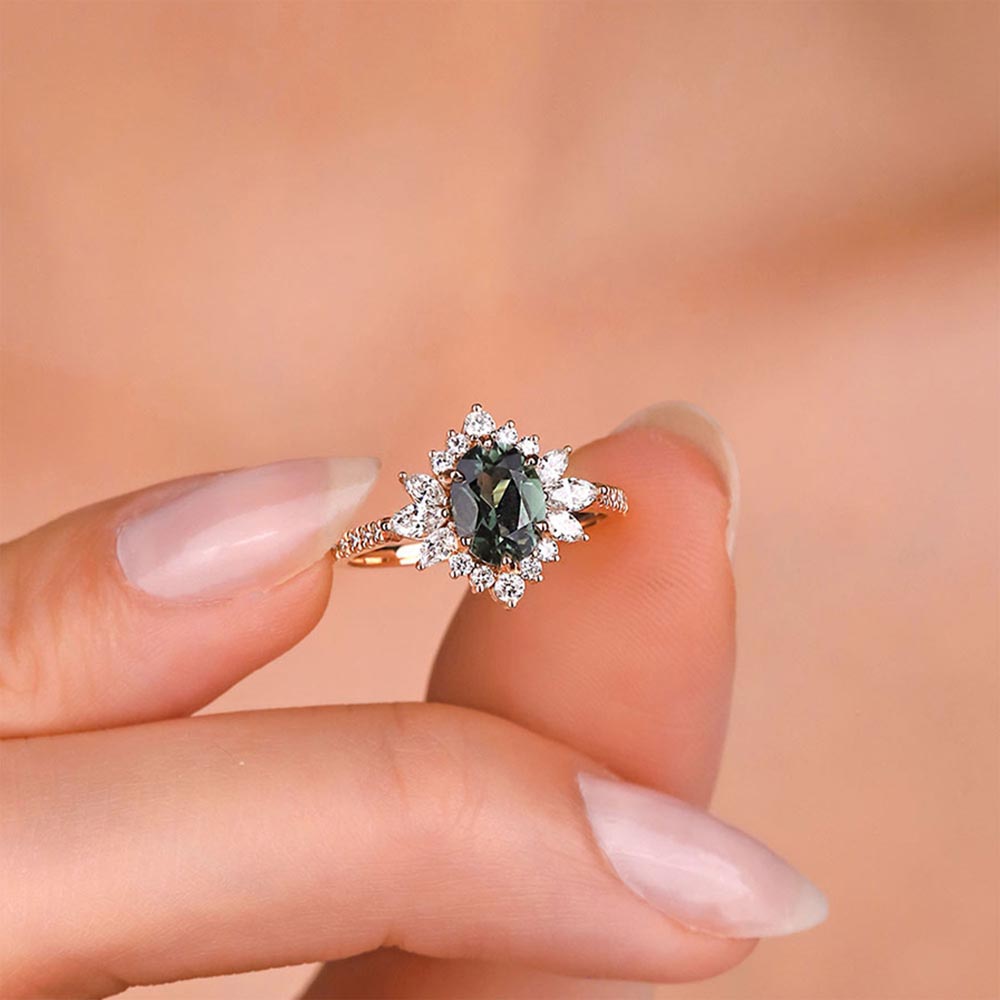 1,62 Karat Pırlantalı Vintage Turmalin Yüzük - LP02791