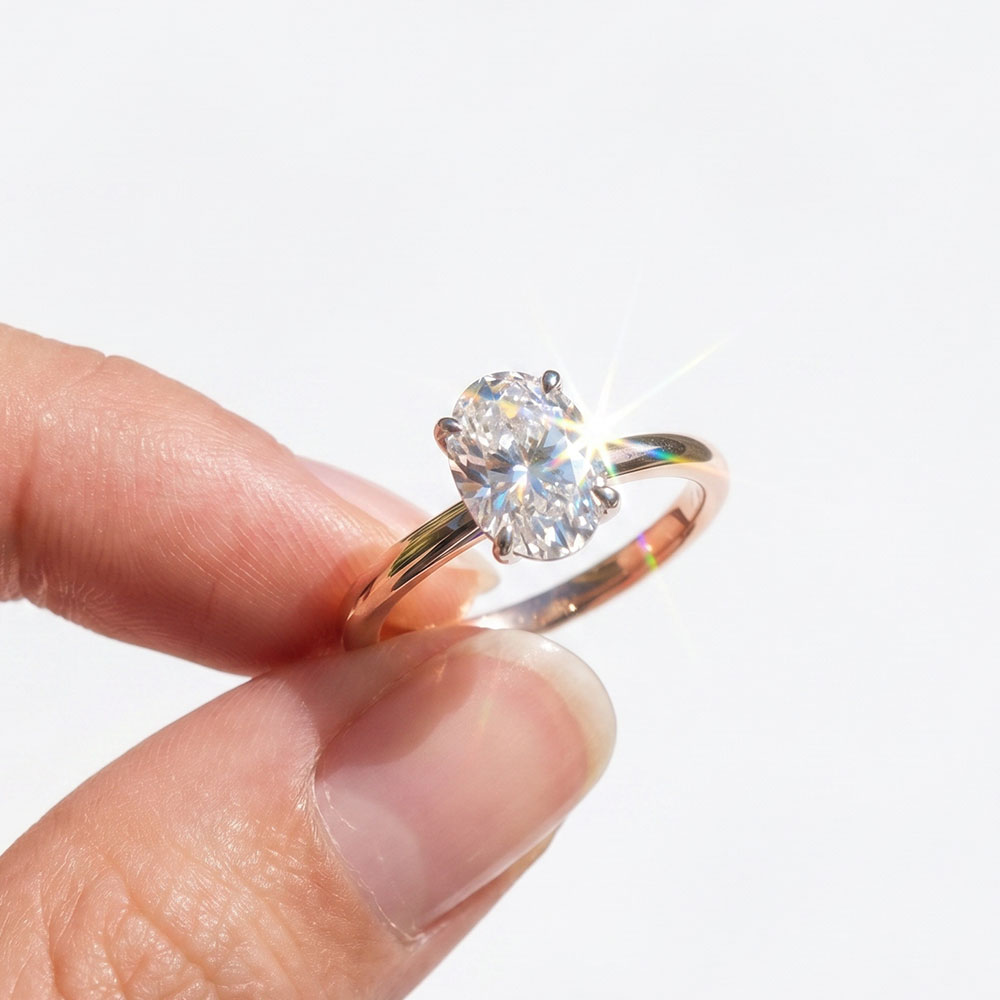 1.00 Karat Oval Tiffany Tektaş Pırlanta Yüzük - FP05230