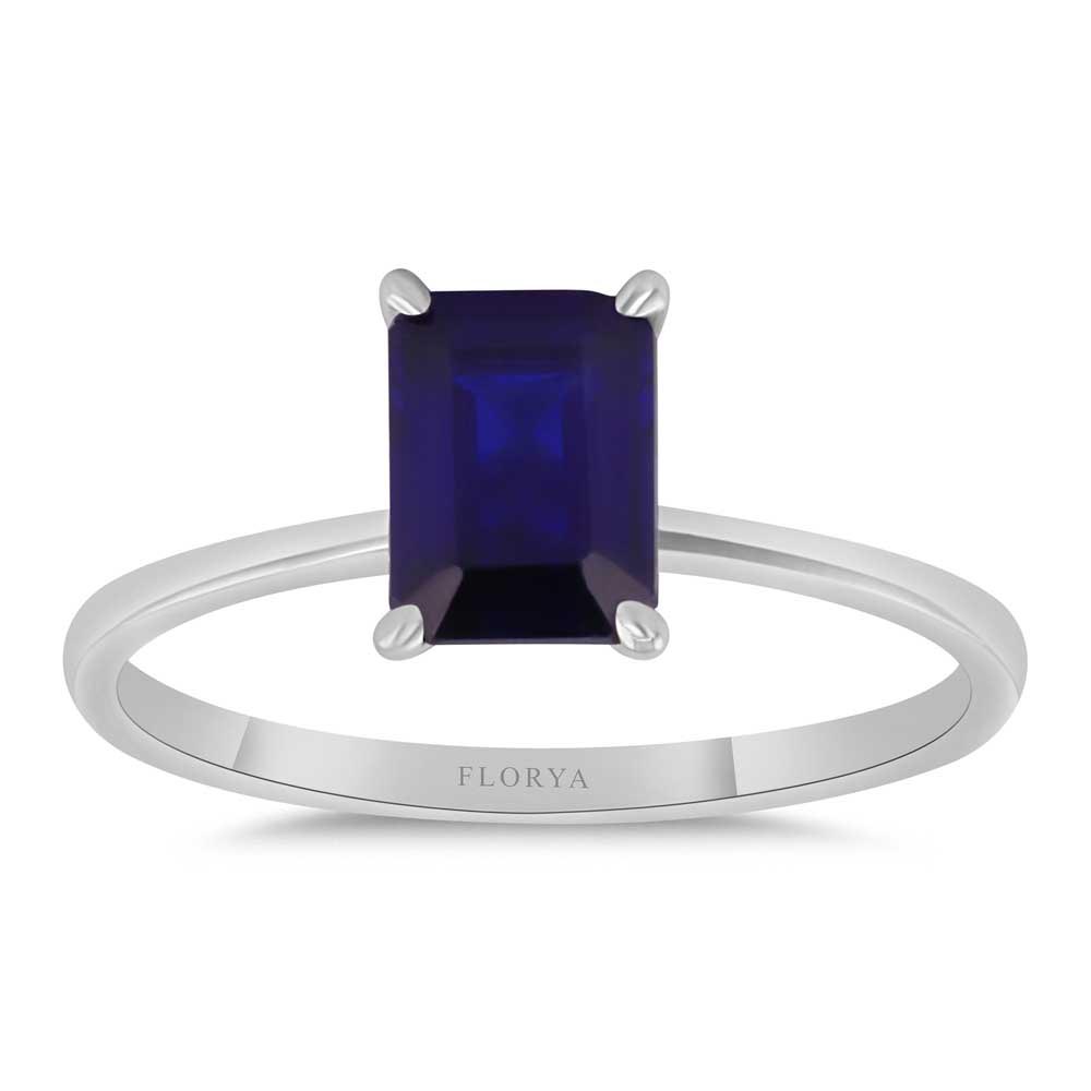 1,25 Karat Octagon Kesim Royale Safir Yüzük - FP01642