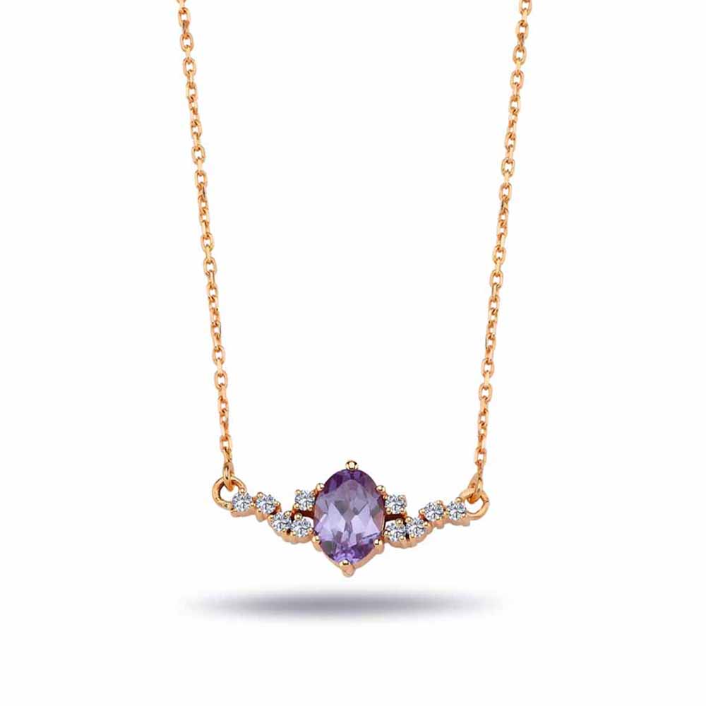 1,28 Karat Pırlanta Alexandrite Taşlı Kolye - LP05344