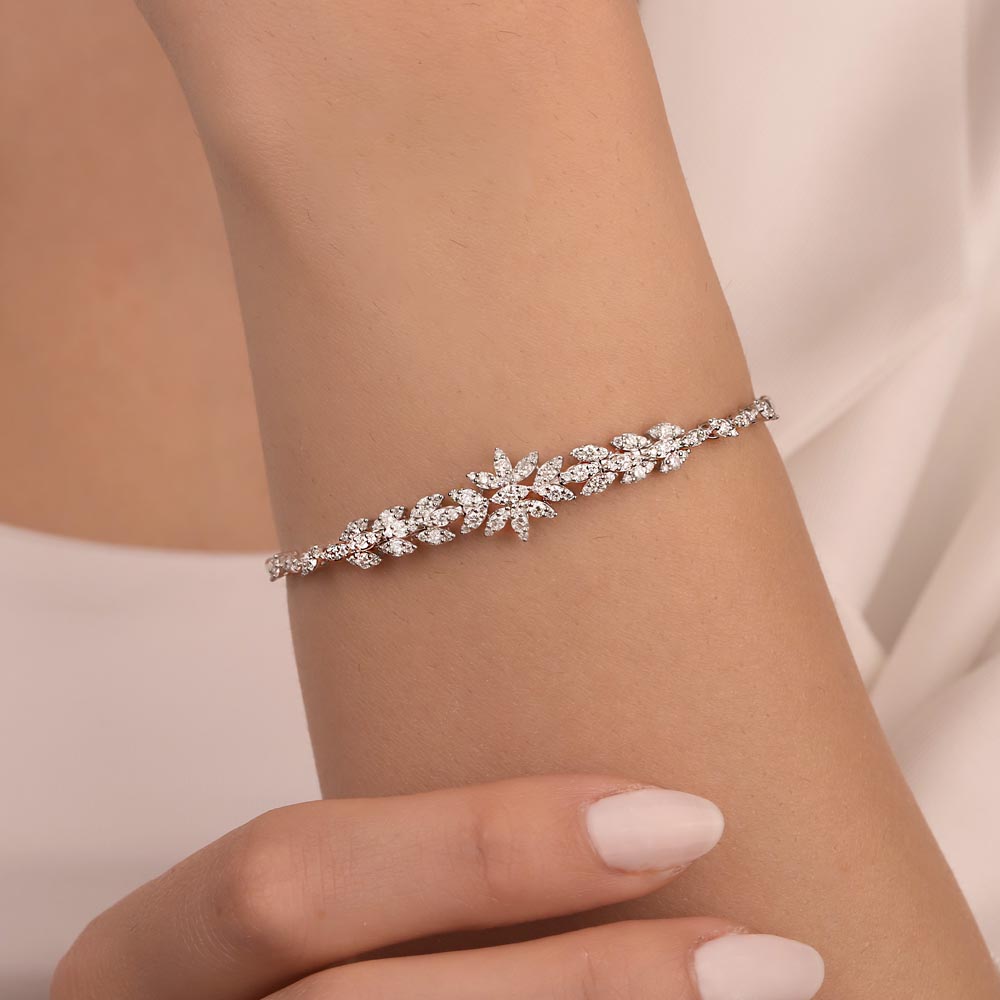 1.29 Karat Pırlanta Taşlı Özel Tasarım Bileklik - LP04984