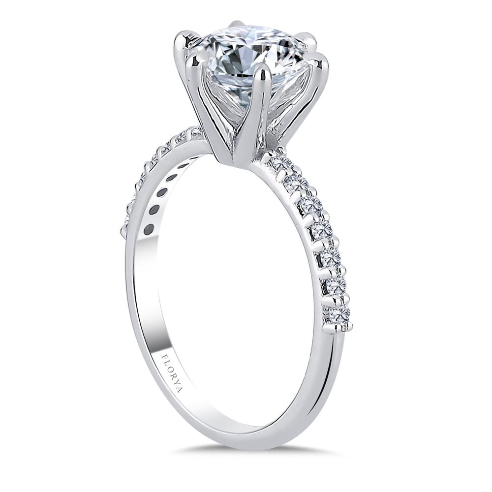 1,32 Karat Laboratuvar Pırlanta Bluetopaz Yüzük - FP01230
