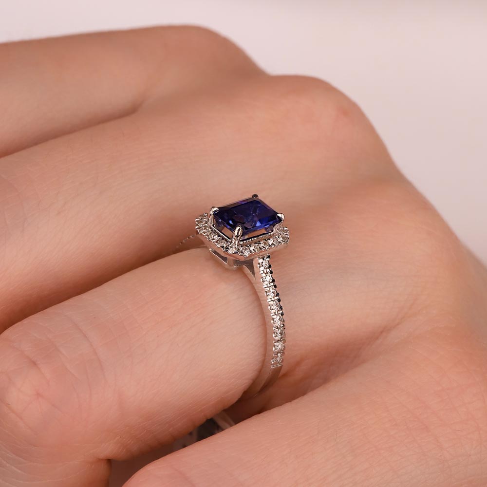 1,33 Karat Lab Pırlanta Royale Safir Yüzük