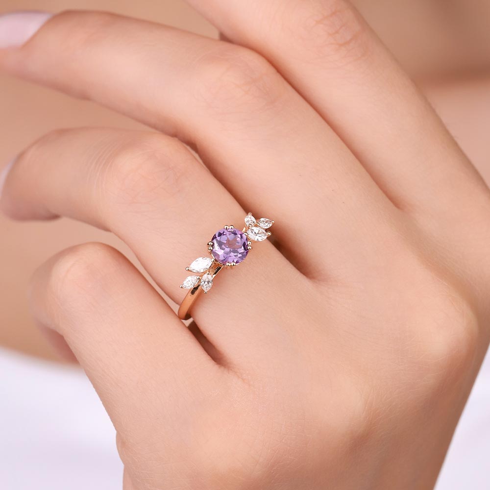 1.38 Karat Alexandrit Taşlı Vintage Pırlanta Yüzük - FP02913