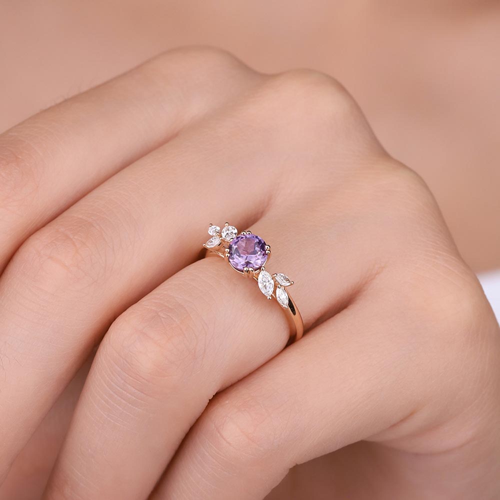 1.38 Karat Alexandrit Taşlı Vintage Pırlanta Yüzük - FP02913