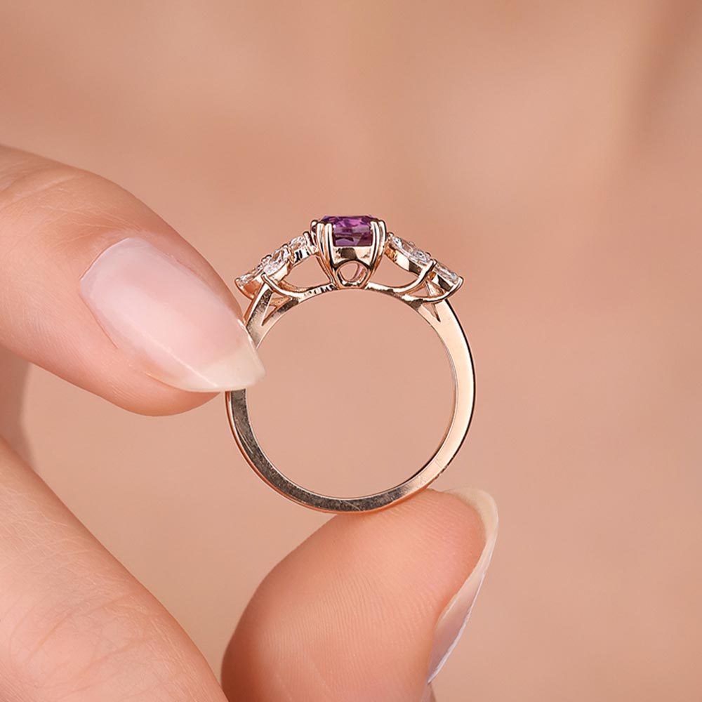 1.38 Karat Alexandrit Taşlı Vintage Pırlanta Yüzük - FP02913