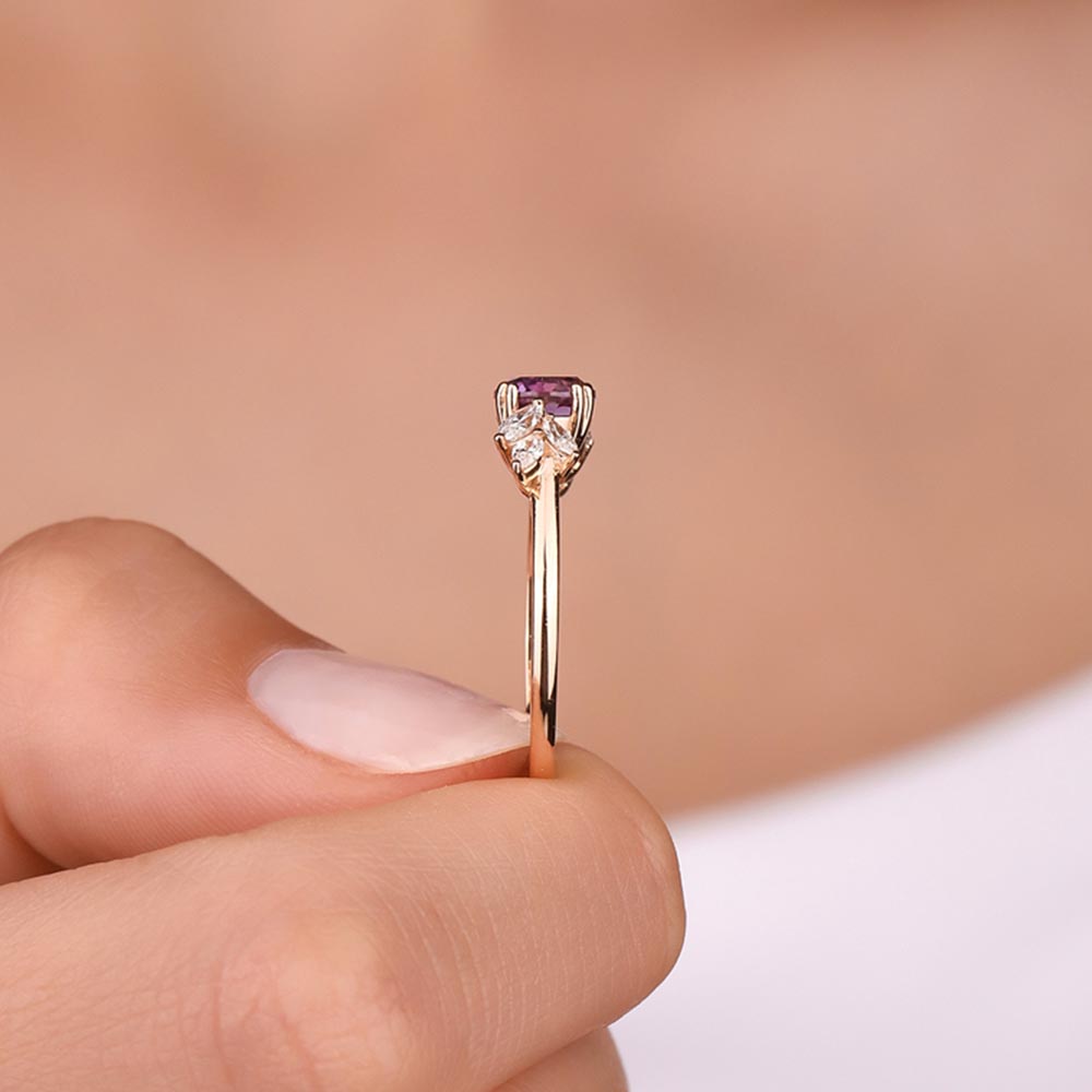 1.38 Karat Alexandrit Taşlı Vintage Pırlanta Yüzük - FP02913