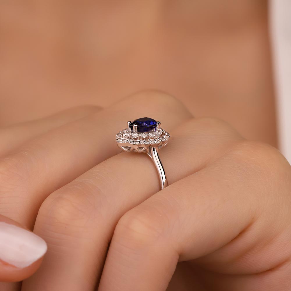 1.40 Karat Safir Royale Pırlanta Yüzük - FP03025