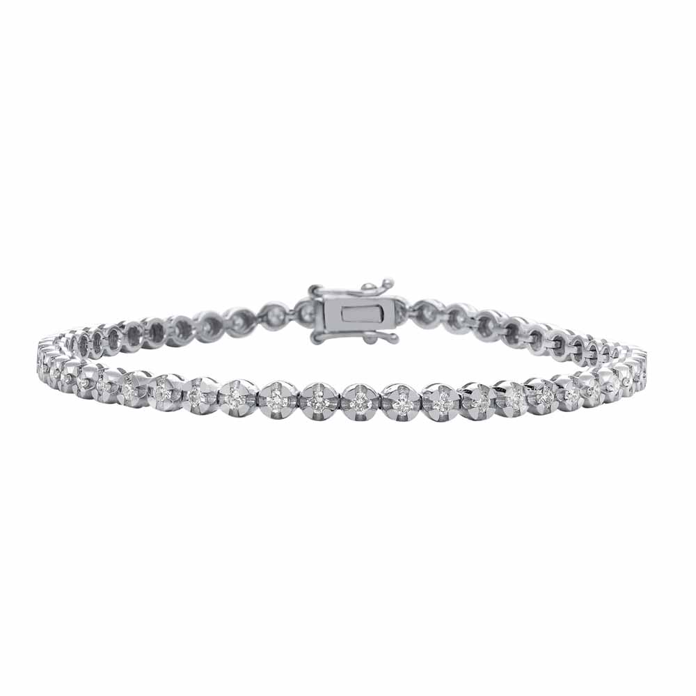 1,78 ct. Laboratuvar Pırlanta Su Yolu Bileklik - FP04109