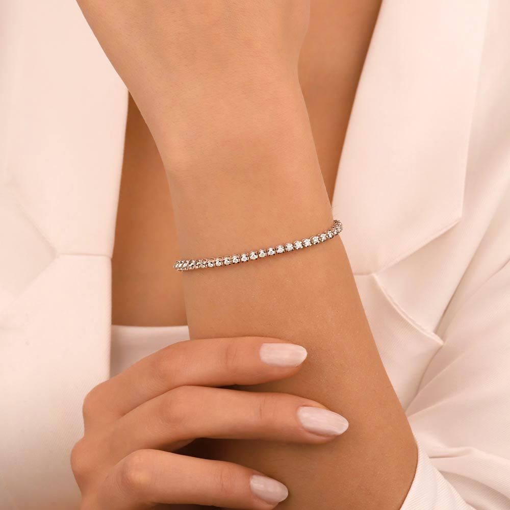 1,78 ct. Laboratuvar Pırlanta Su Yolu Bileklik - FP04109
