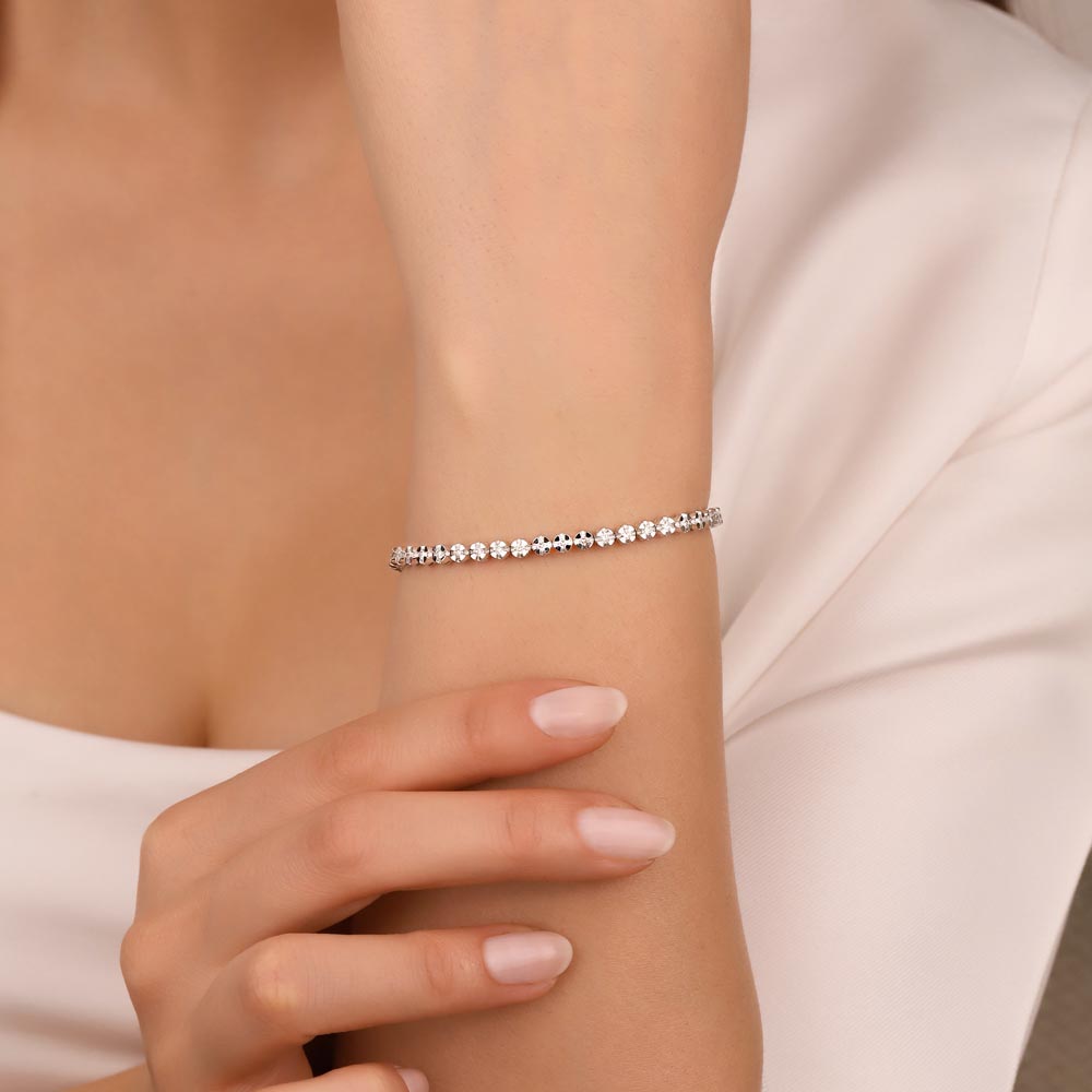 1,78 ct. Laboratuvar Pırlanta Su Yolu Bileklik - FP04109