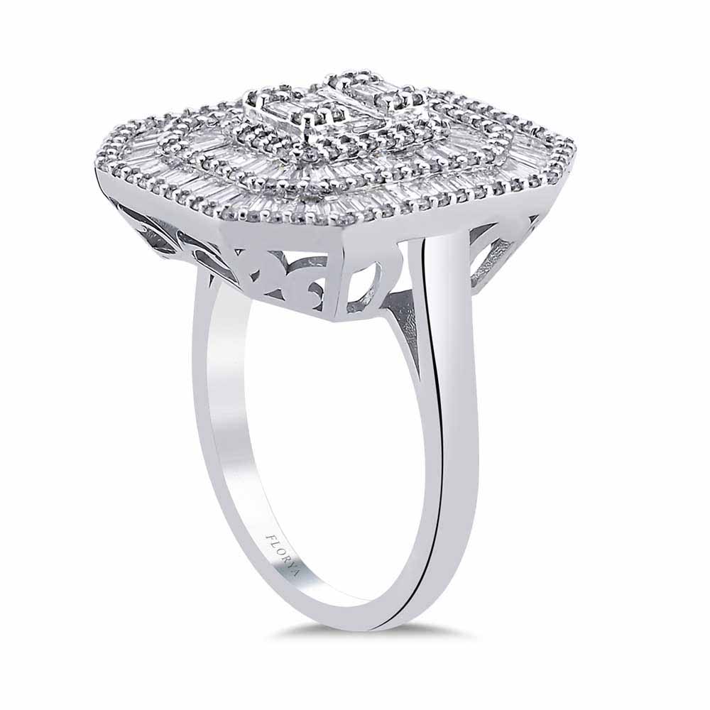 2,25 Karat Pırlanta Taşlı Baget Mega Tasarım Yüzük - LP06496