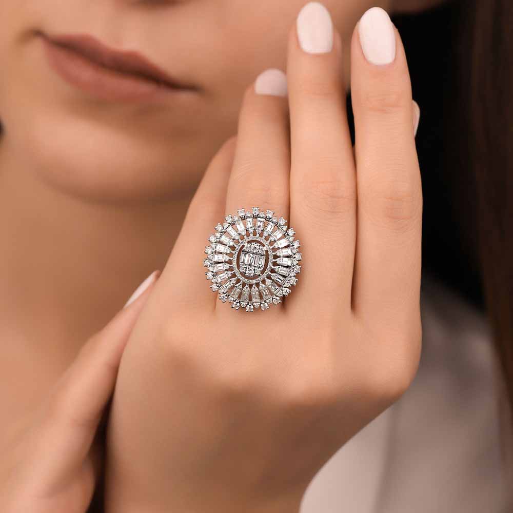 2,9 Karat Pırlanta Taşlı Mega Tasarım Yüzük - LP06365