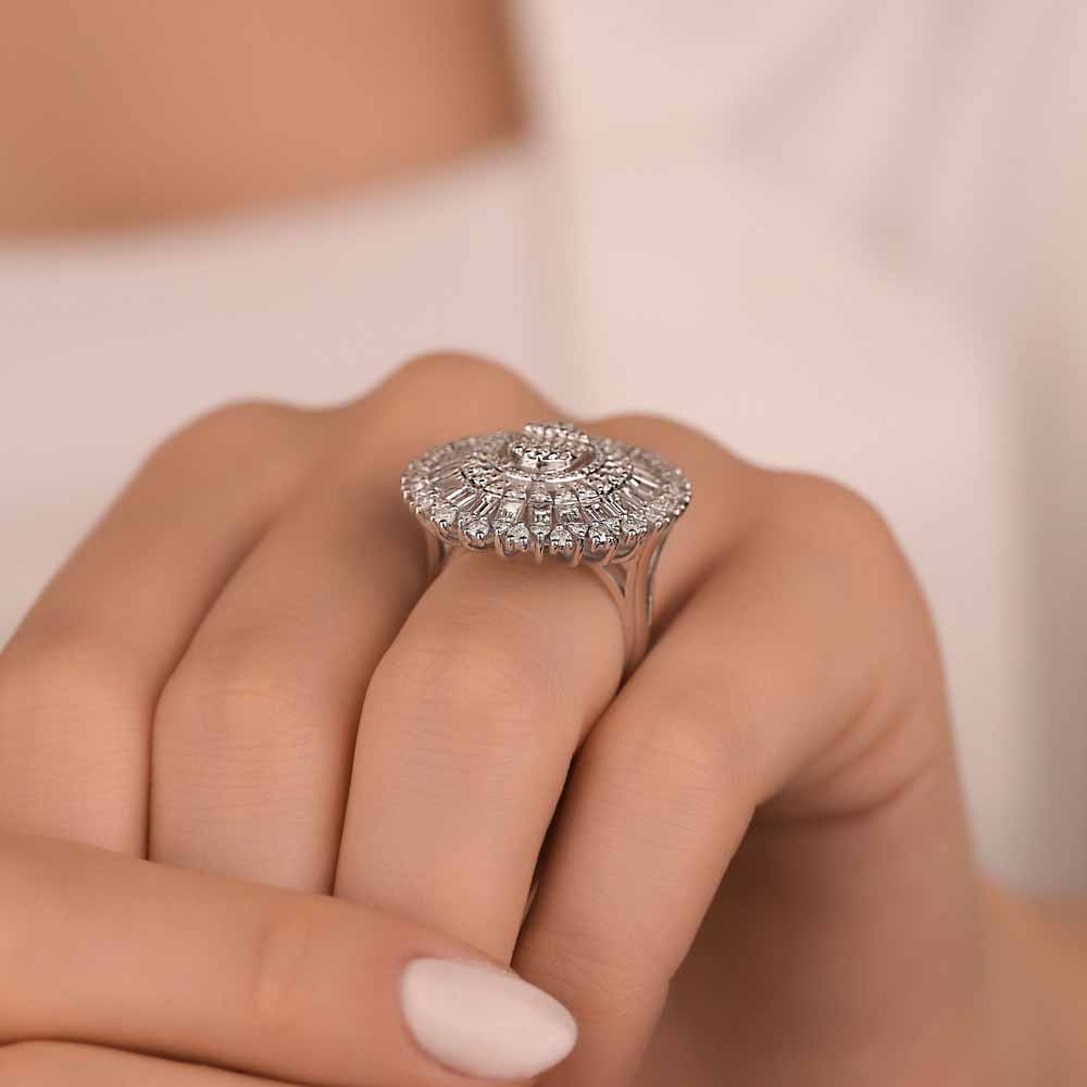 2,9 Karat Pırlanta Taşlı Mega Tasarım Yüzük - LP06365