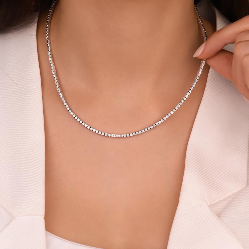 2,35 Karat Laboratuvar Pırlanta Taşlı Su Yolu Gerdanlık - FP03393