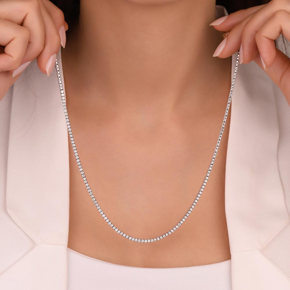 2,35 Karat Laboratuvar Pırlanta Taşlı Su Yolu Gerdanlık - FP03393