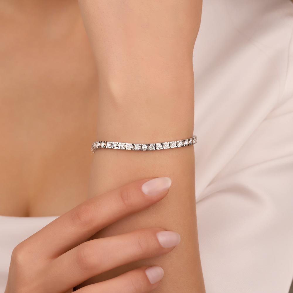 5,82 Karat Pırlanta Taşlı Su Yolu Bilezik - LP01575