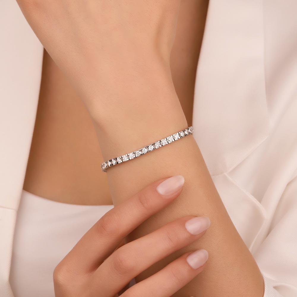 Su Yolu Bileklikler 5.82 Karat Pırlanta Su Yolu Bileklik - FP01575