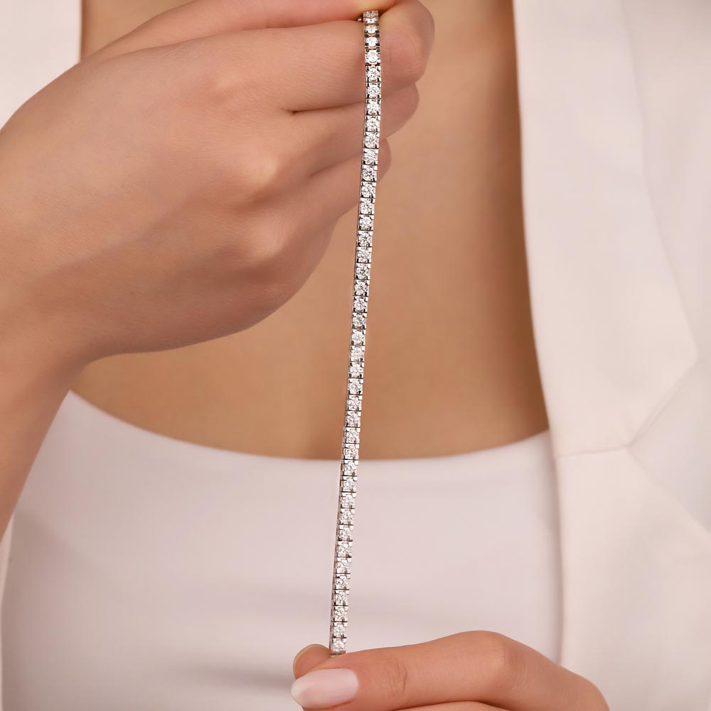 Su Yolu Bileklikler 5.82 Karat Pırlanta Su Yolu Bileklik - FP01575