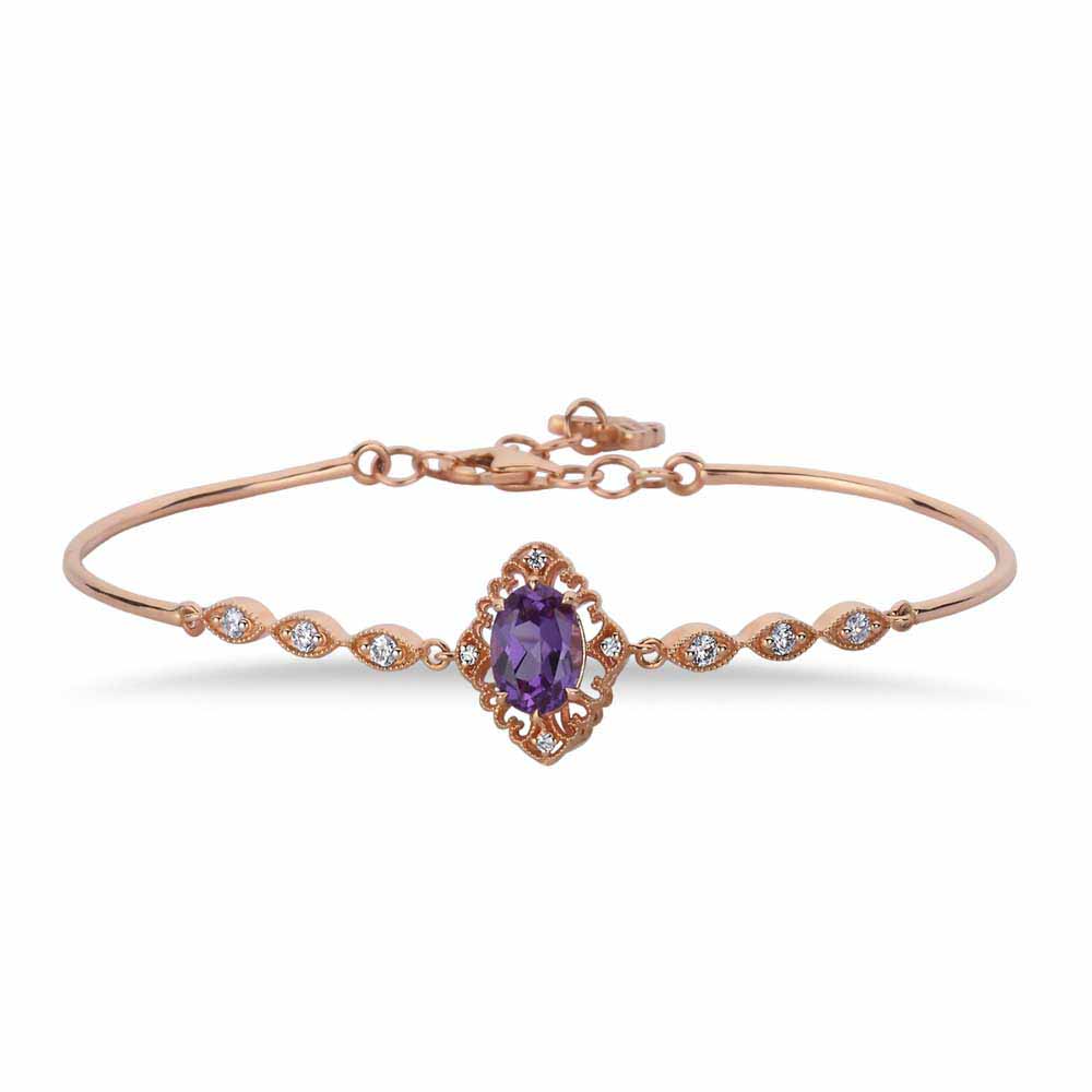 Özel Tasarım Bileklikler Laboratuvar Pırlanta Vintage Alexandrite Hediyelik Bileklik - FP05965