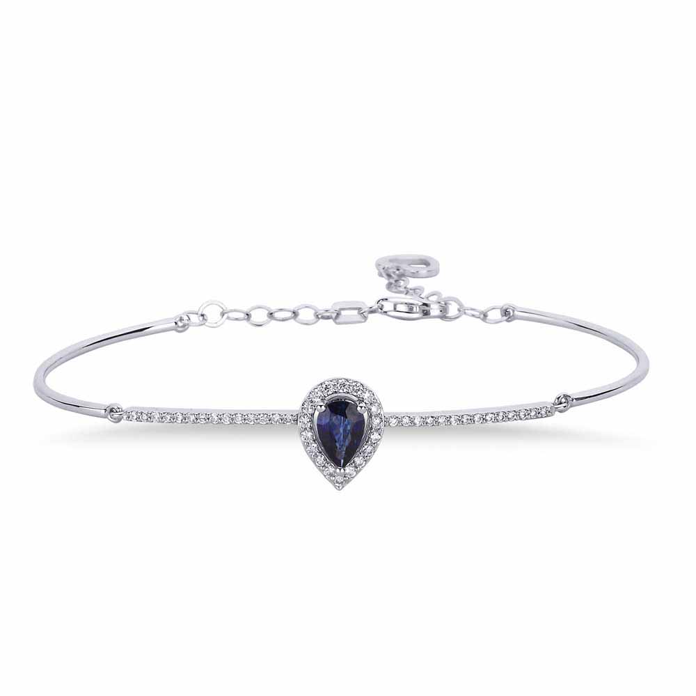 Pırlantalı Safir Hediyelik Bileklik  - LP05941