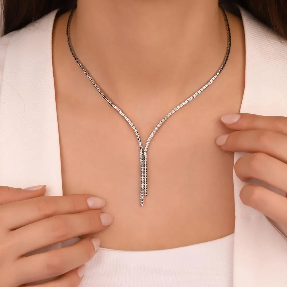0,56 Karat Pırlanta Taşlı Su Yolu Gerdanlık