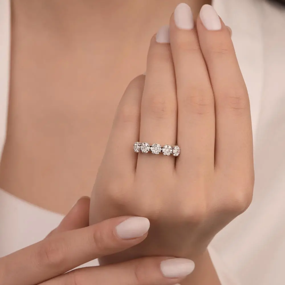 0.69 Karat Pırlantalı Beştaş coronet Yüzük