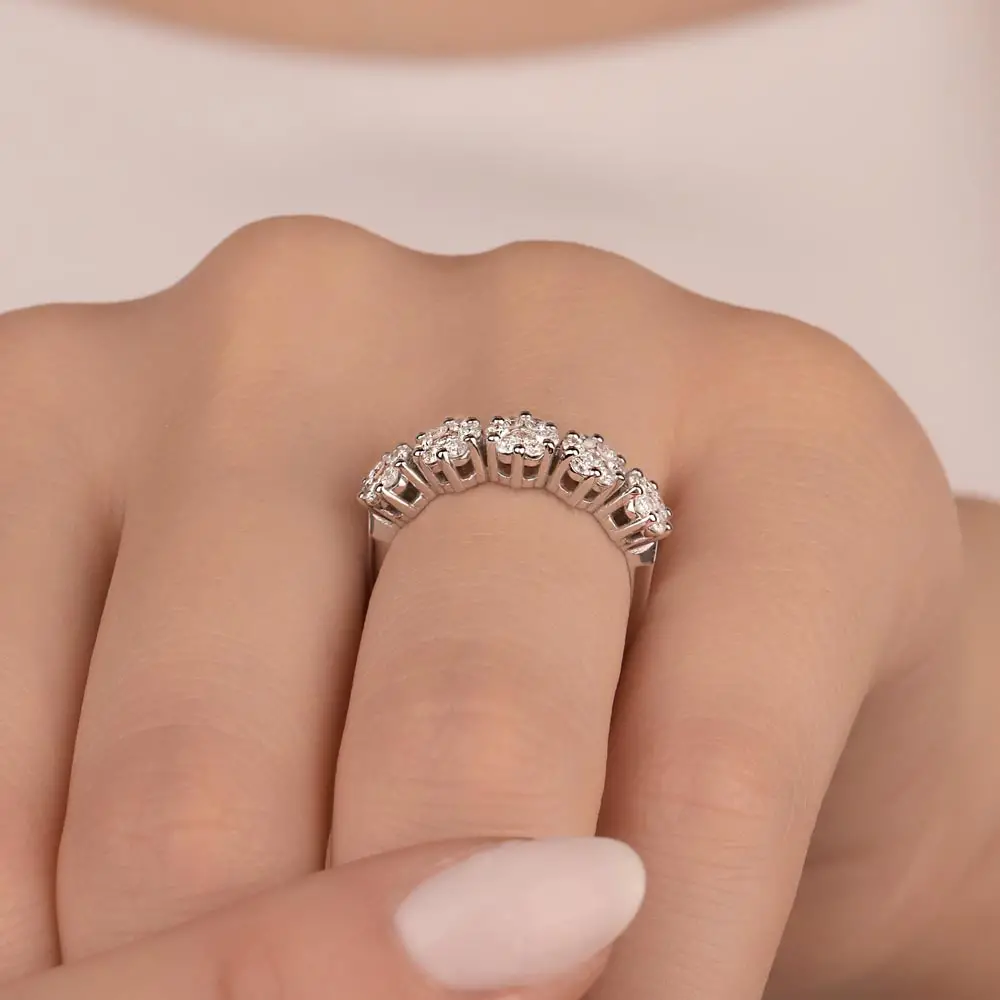 0.69 Karat Pırlantalı Beştaş coronet Yüzük