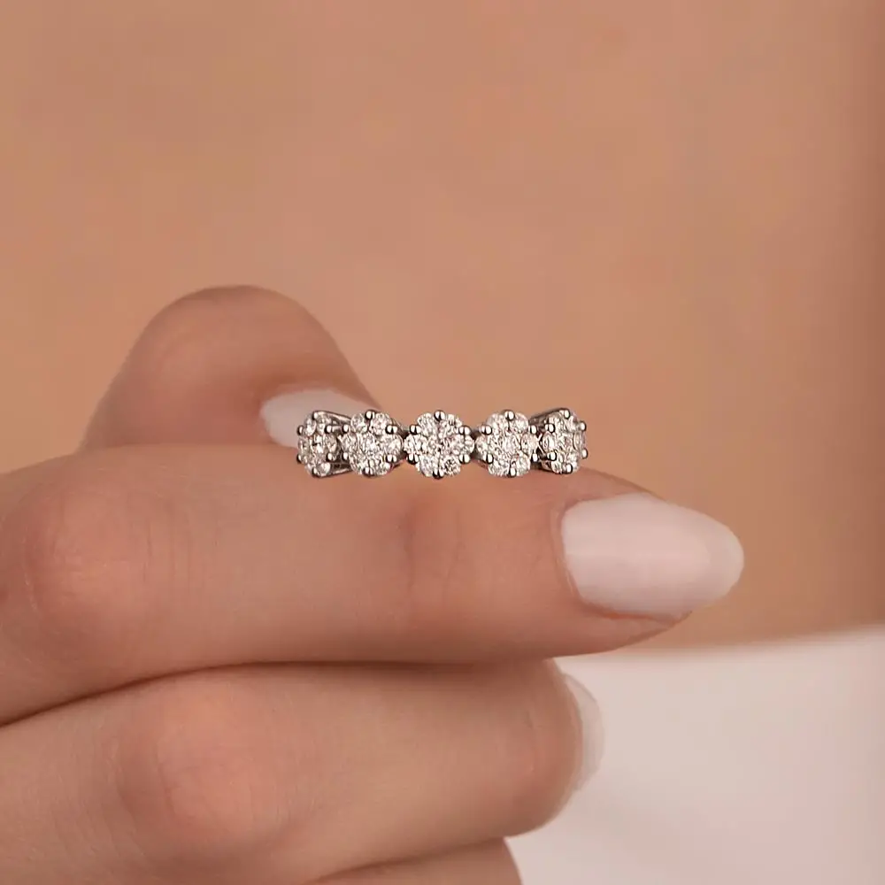 0.69 Karat Pırlantalı Beştaş coronet Yüzük