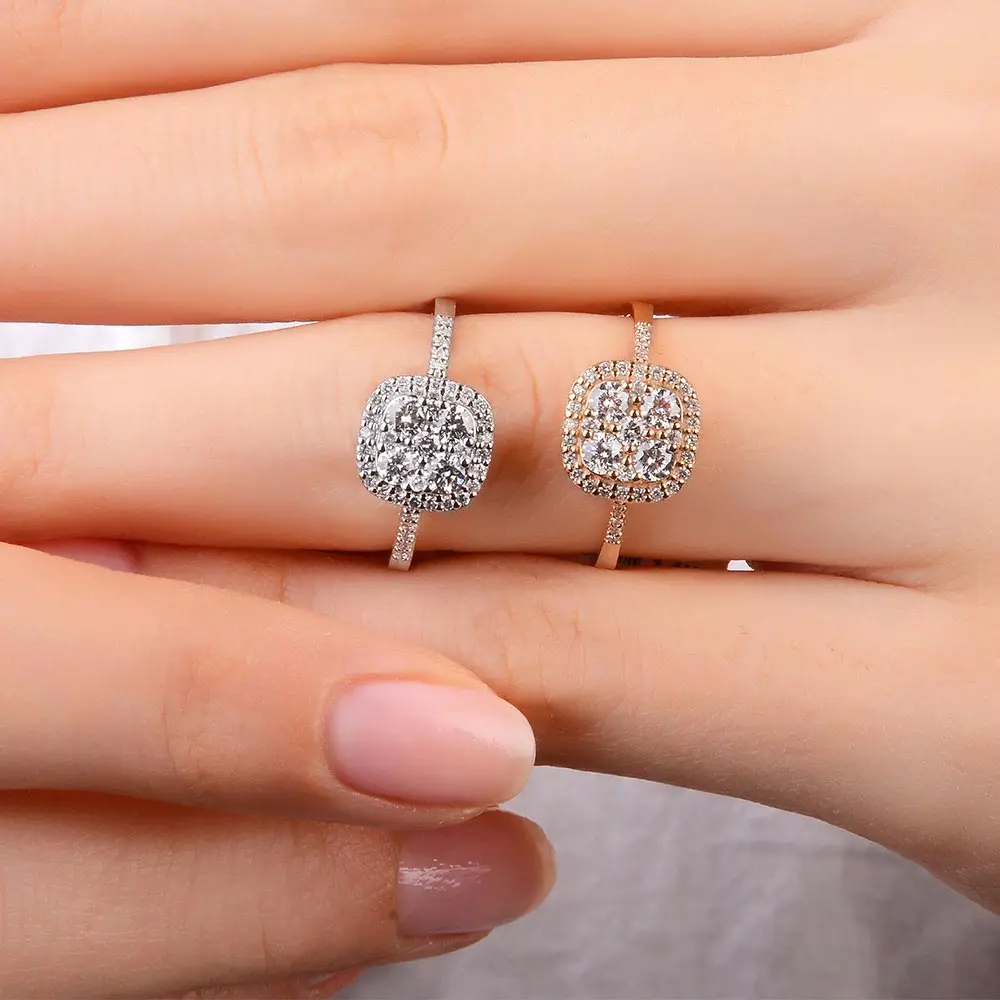 0,61 Karat Pırlanta Daisy Coronet Yüzük