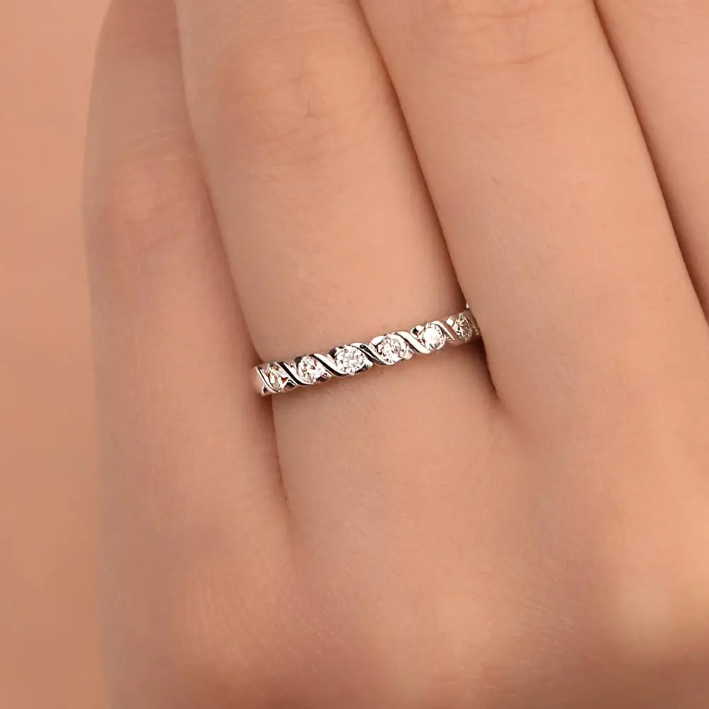 0.34 Karat Pırlanta Taşlı tamtur Yüzük